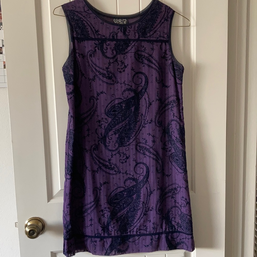 Cynthia Rowley purple sleeveless cocktail dress EUC Size 8